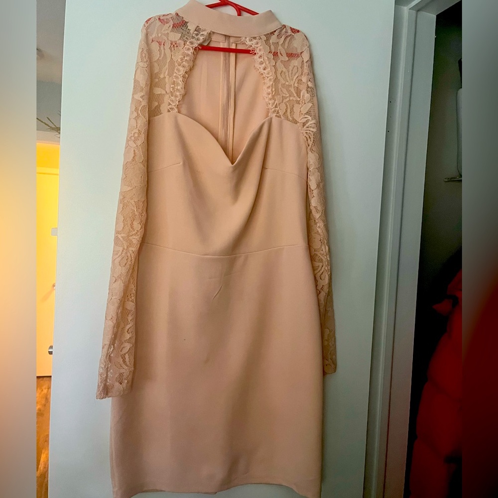 Blush Pink Lace Dress